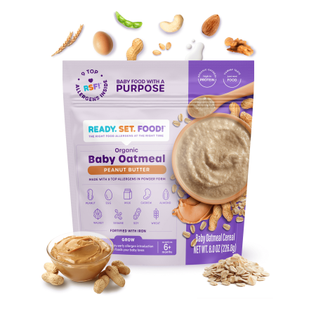 Organic Baby Oatmeal - Peanut Butter