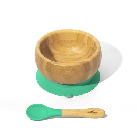 Bamboo Baby Suction Bowl + Spoon