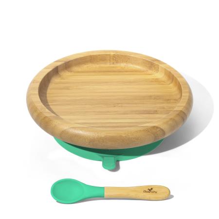 Bamboo Suction Classic Plate + Spoon