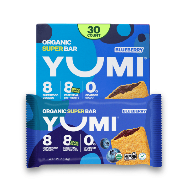 YUMI Super Breakfast Bar Bundle - Blueberry - 30 Count