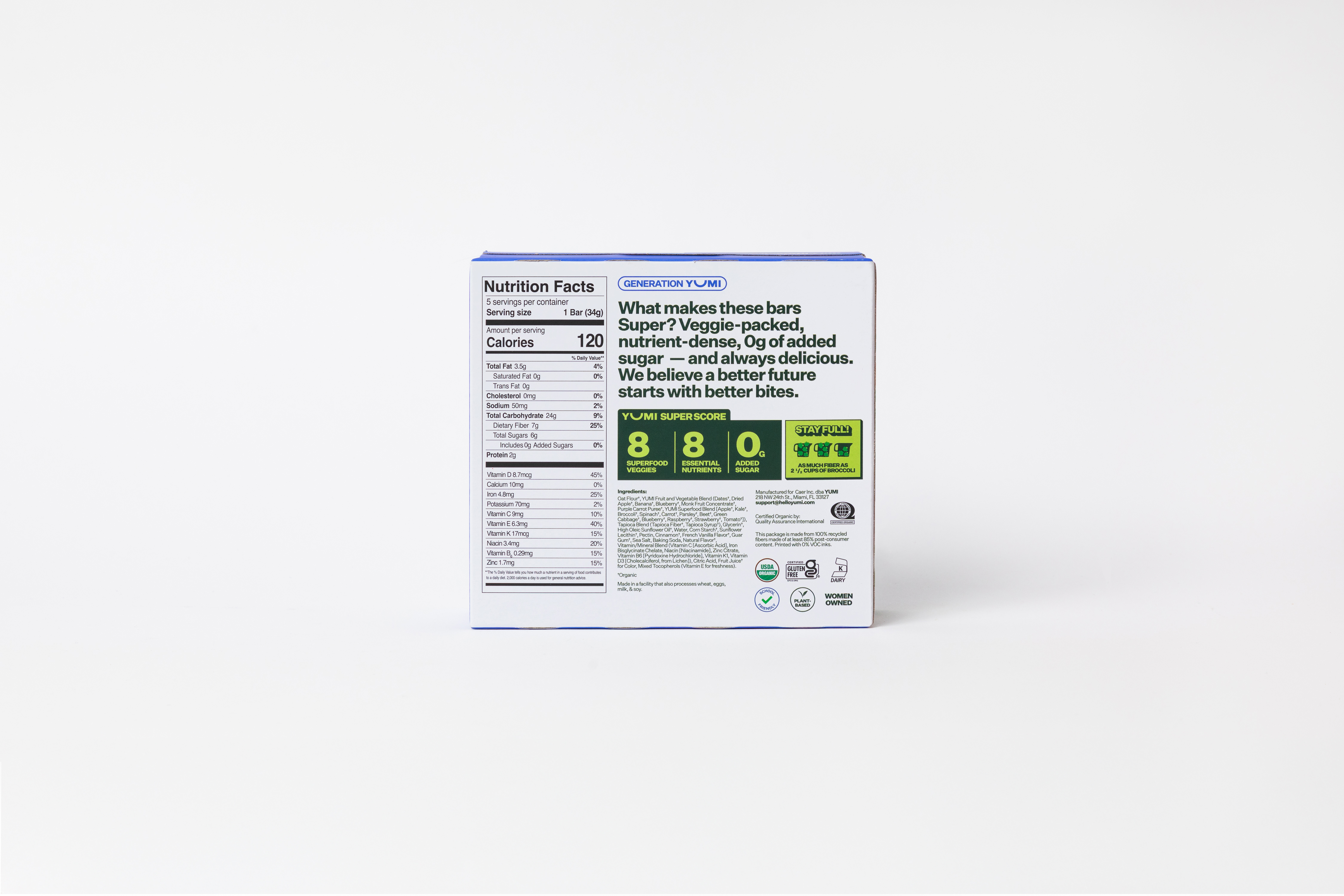 YUMI Super Breakfast Bar Bundle - Blueberry - 30 Count - Image 4