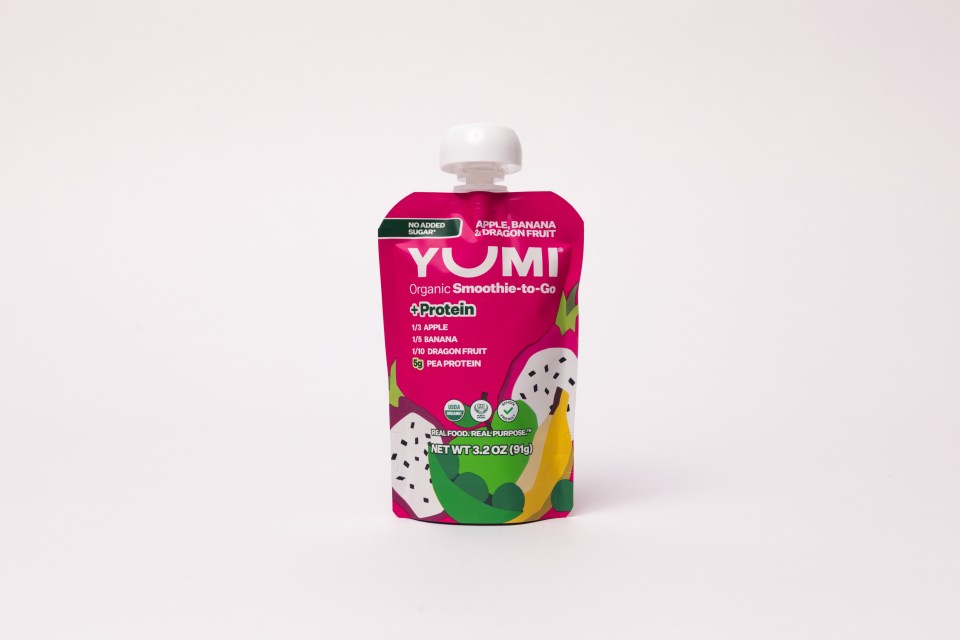 Smoothie-to-go: Apple, Banana & Dragonfruit with Protein