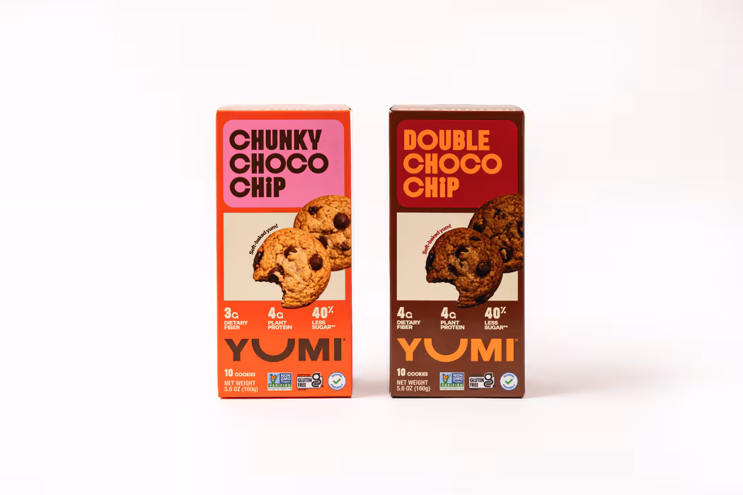 YUMI Soft-Baked Cookies — Chunky Choco Chip & Double Choco Chip