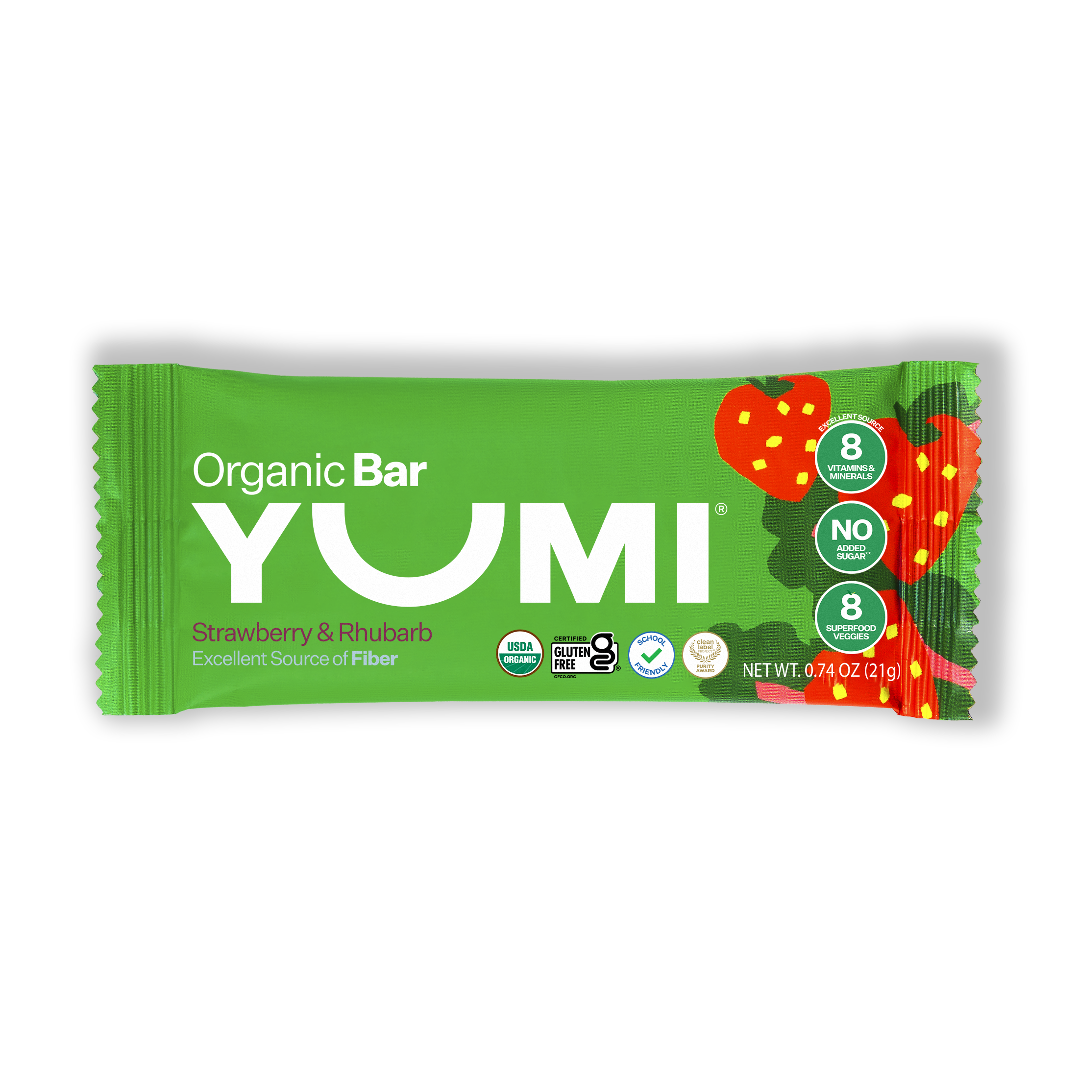 YUMI Toddler Bar — Strawberry & Rhubarb